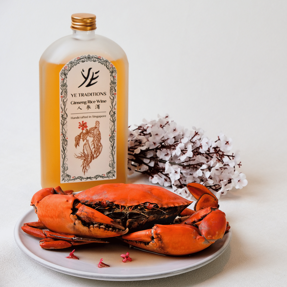Ye Traditions Ginseng Rice Wine with Crab