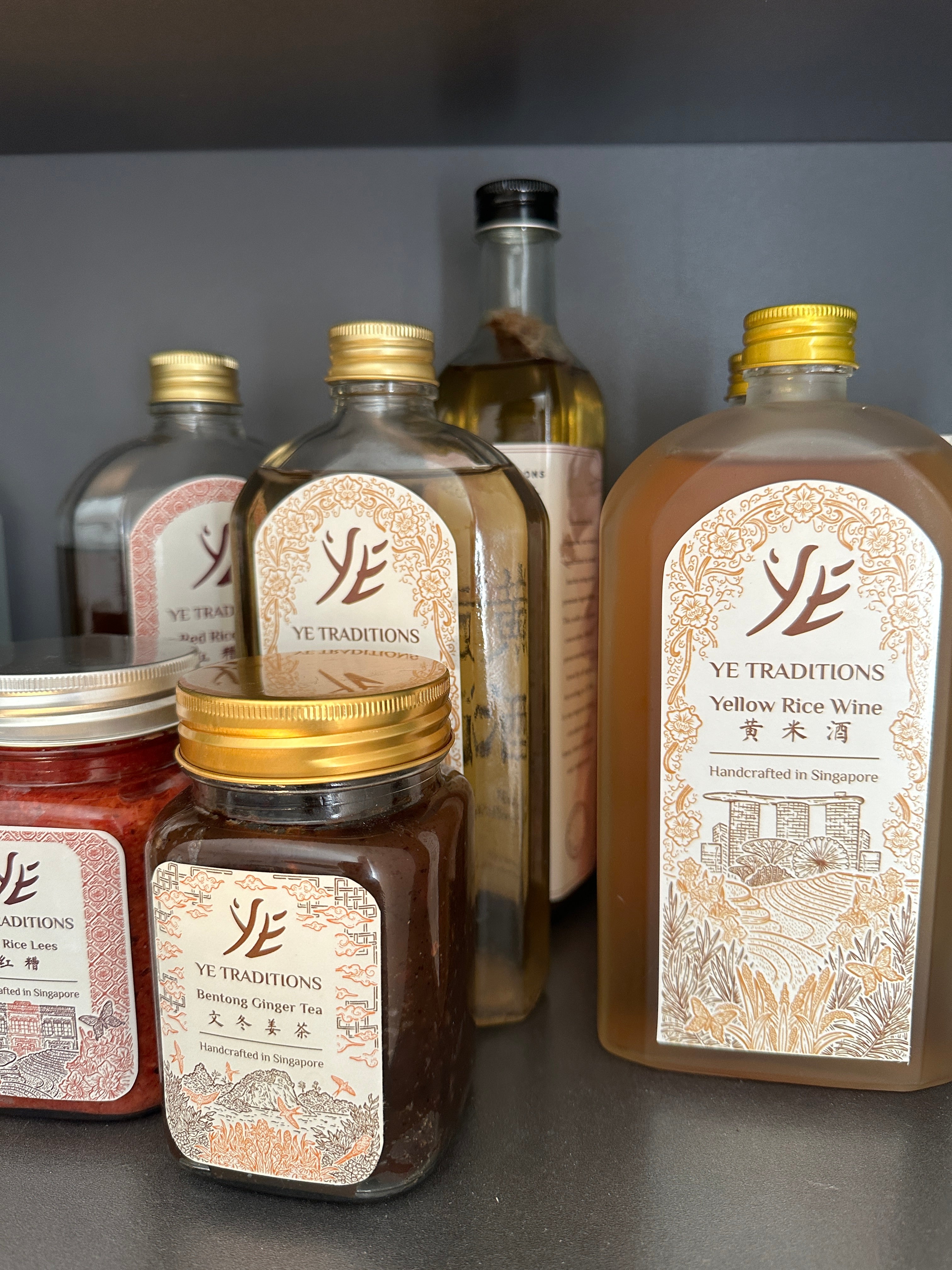 Rice Wines on Shelf