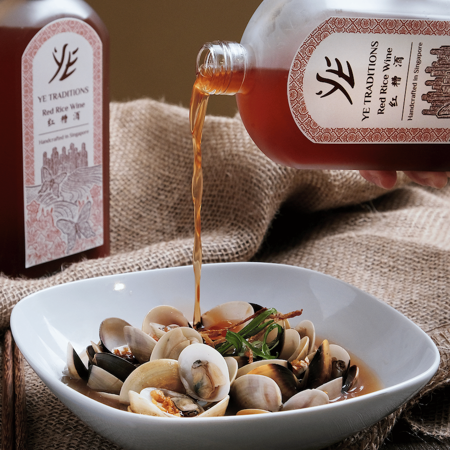 Hong zao chicken soup with red rice wine - authentic recipe
