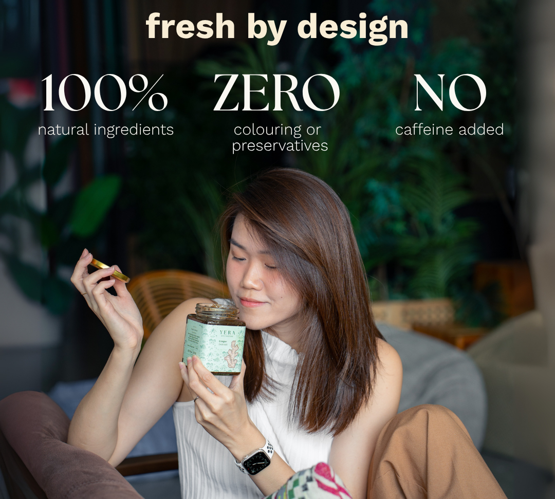 YERA Bentong Ginger Tea packaging close-up — 文冬姜母茶 by Ye Traditions