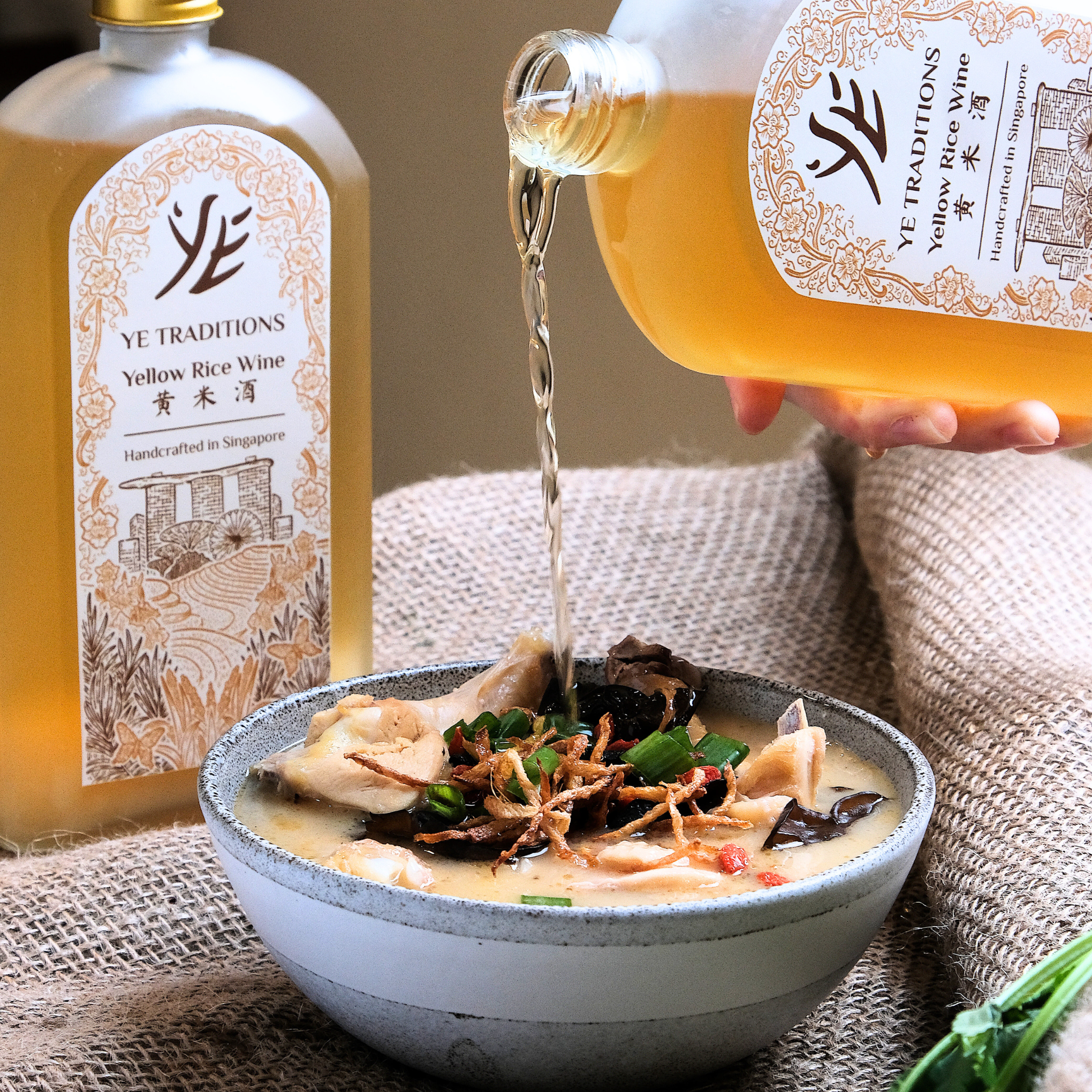 Hakka rice wine chicken