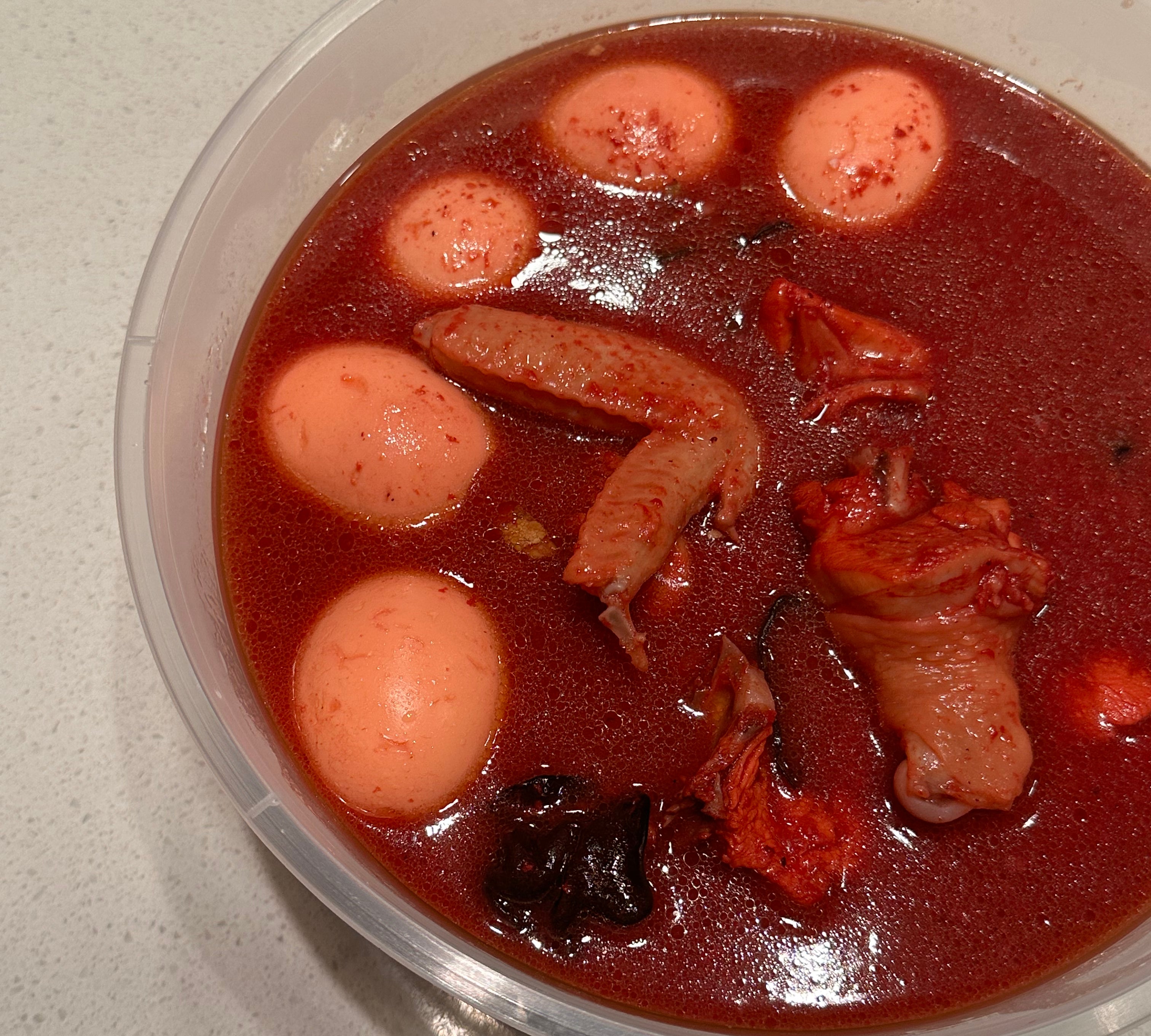 Red Rice Wine Chicken Soup