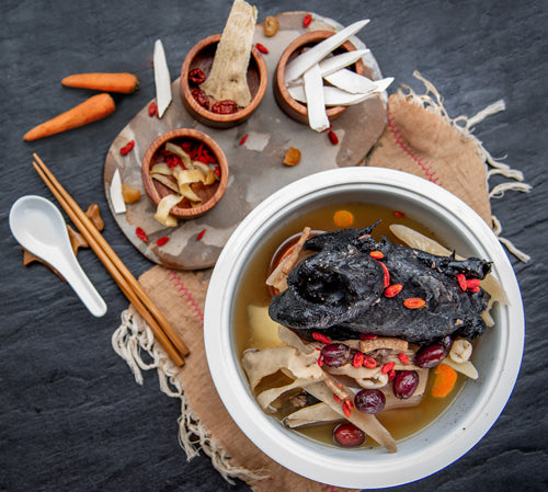 Herbal Soup with Black Chicken